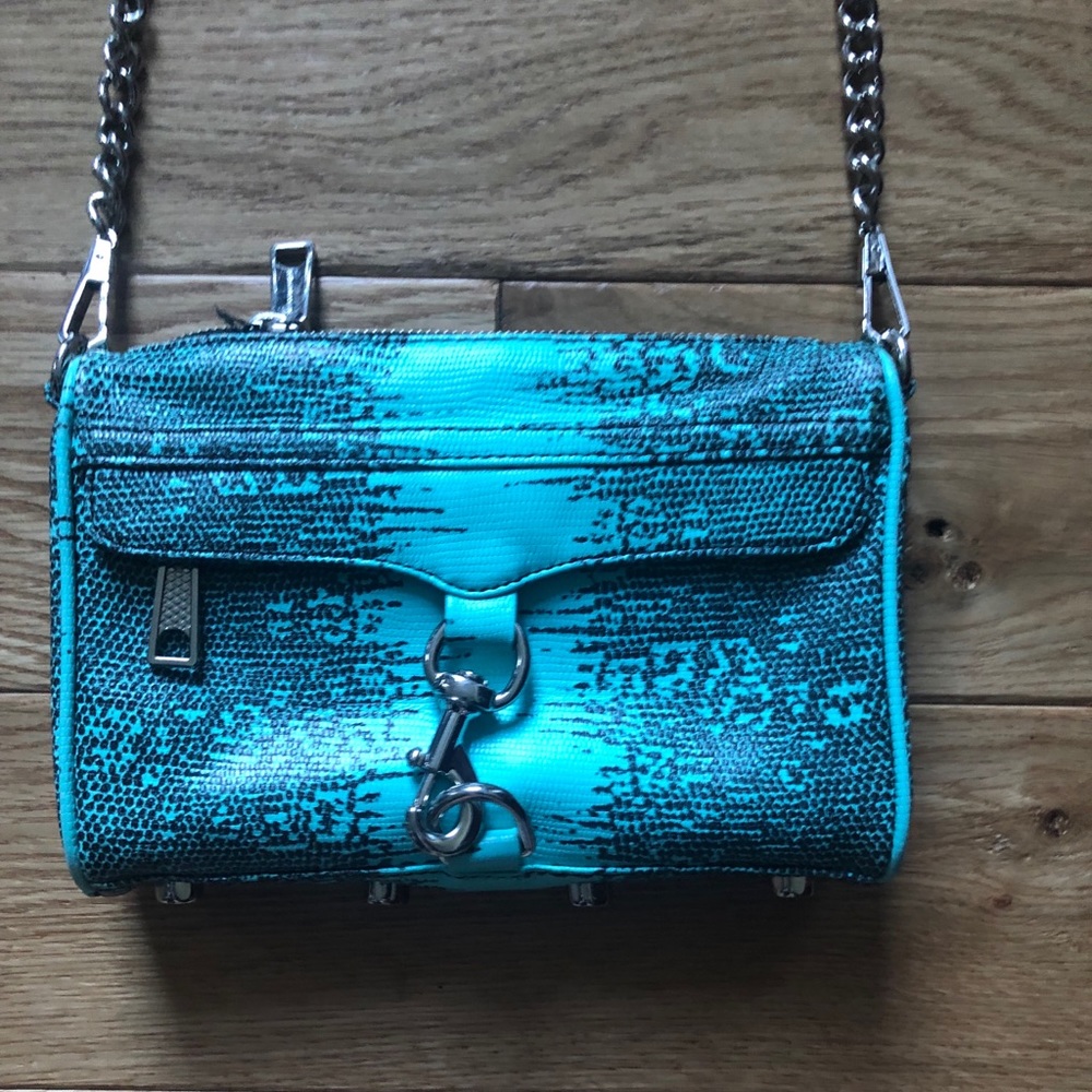 Rebecca Minkoff mini Mac cross body RARE snake